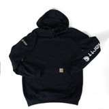 Carhartt Grand Canyon Logo Sleeve Hoodie New Navy (1)