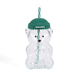 Grand Canyon Bear Glass Tumbler With Straw (1)