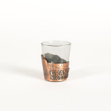 Grand Canyon Embossed Metal Wrap Shot Glass Left Side