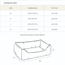 Pendleton Grand Canyon Kuddler Pet Bed Size Chart