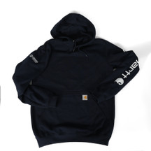 Carhartt Grand Canyon Logo Sleeve Hoodie New Navy (1)