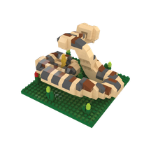 Western Diamondback Rattlesnake Mini Building Blocks (4)