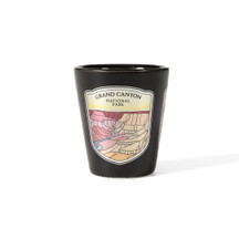 Grand Canyon Ceramic Foil Shot Glass Black (1)