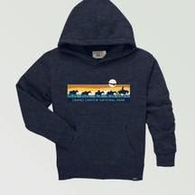 Youth Hoodie Wildfire Mule Train Navy