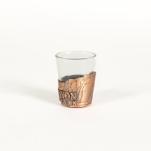 Grand Canyon Embossed Metal Wrap Shot Glass Right Side