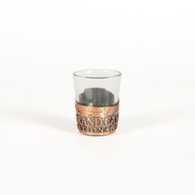 Grand Canyon Embossed Metal Wrap Shot Glass Front