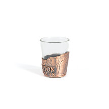 Grand Canyon Embossed Metal Wrap Shot Glass Right Side