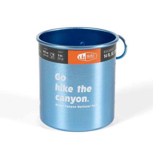 Bugaboo 14 Oz Go Hike The Canyon Cup Blue Front Bugaboo 14 Oz Go Hike The Canyon Cup Blue Front