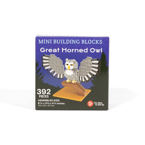 Great Horned Owl Mini Building Blocks (1)