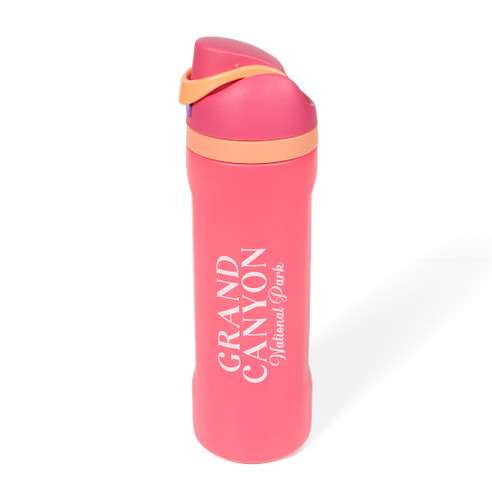 Grand Canyon Flip Top Water Bottle Pink (1)