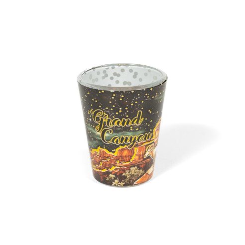 Grand Canyon Dark Night Metallic Foil Shot Glass (1)