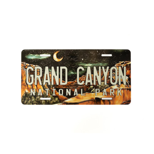 Grand Canyon Dark Night License Plate (1)