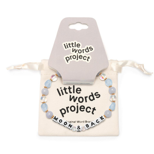 Little Words Project Moon & Back Bracelet White