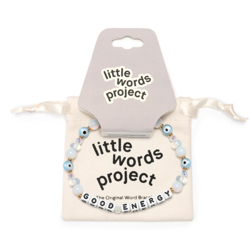 Little Words Project Good Energy Bracelet Bue