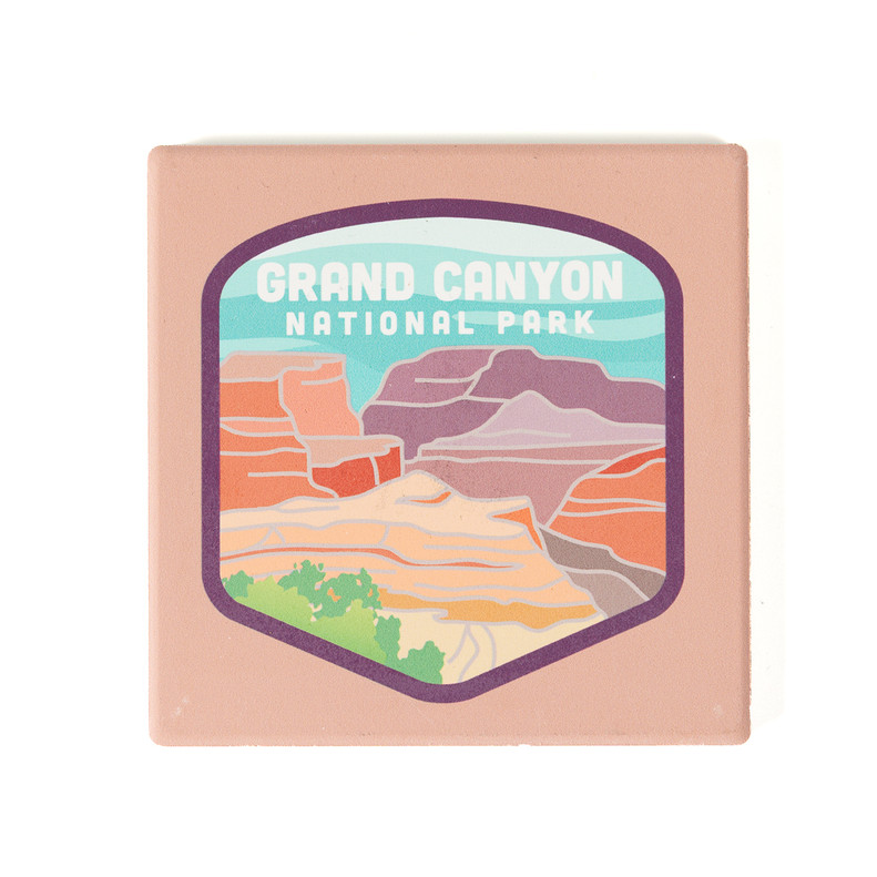 Grand Canyon Shield Ceramic Coaster