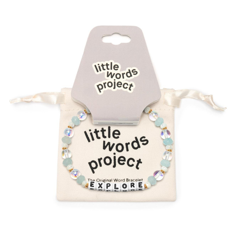 Little Words Project Explore Bracelet White
