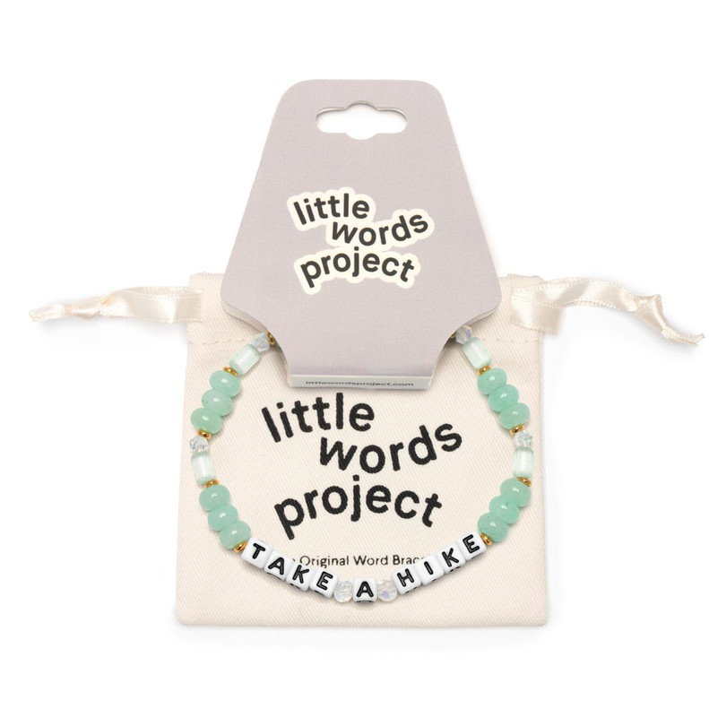 Little Words Project Take A Hike Bracelet Green