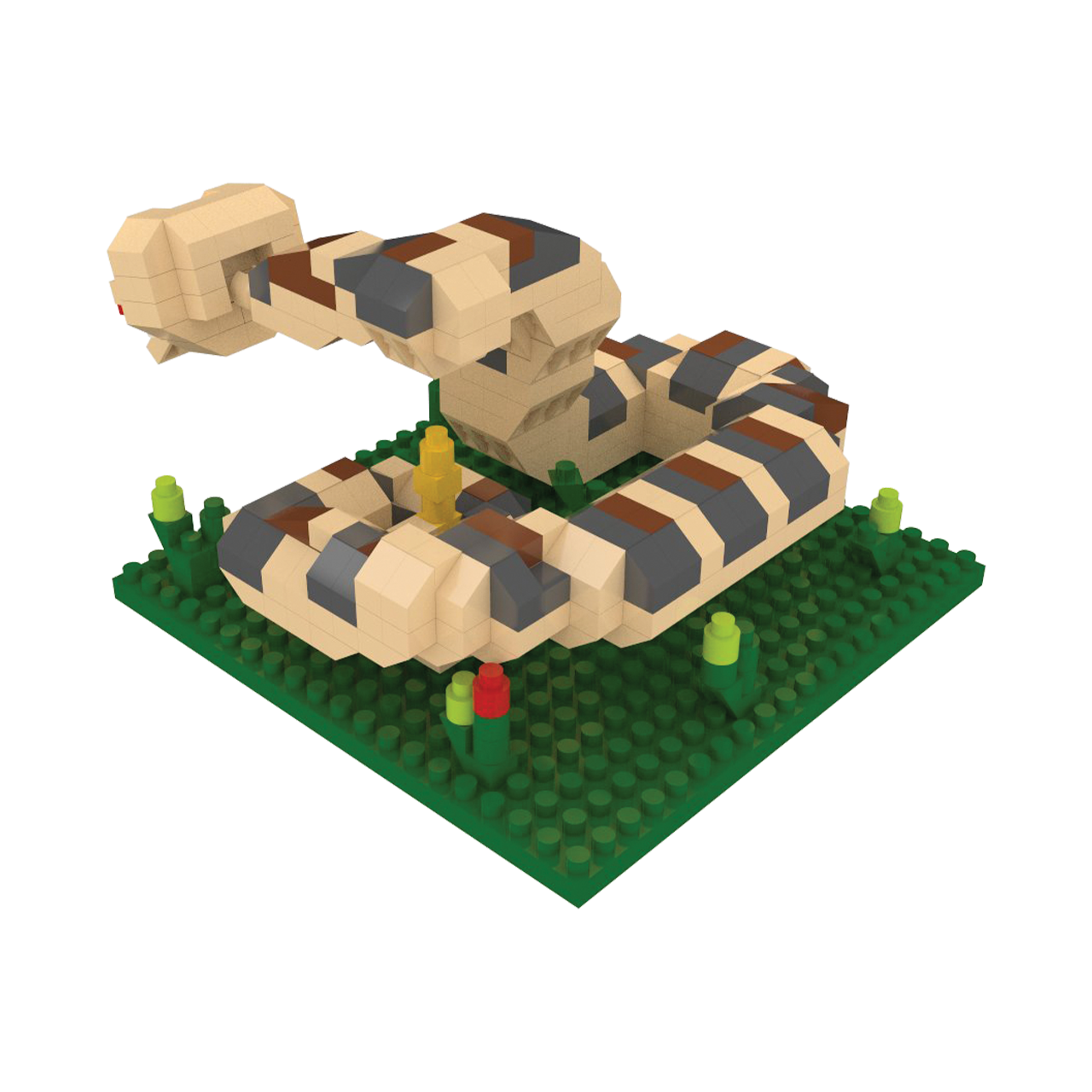 Western Diamondback Rattlesnake Mini Building Blocks