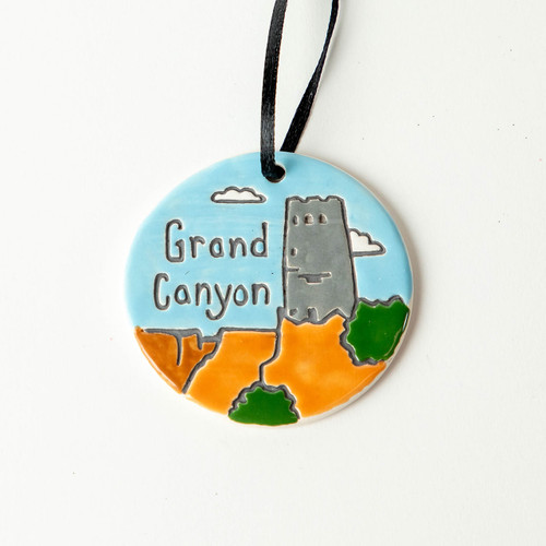 Grand Canyon Watchtower Ceramic Ornament