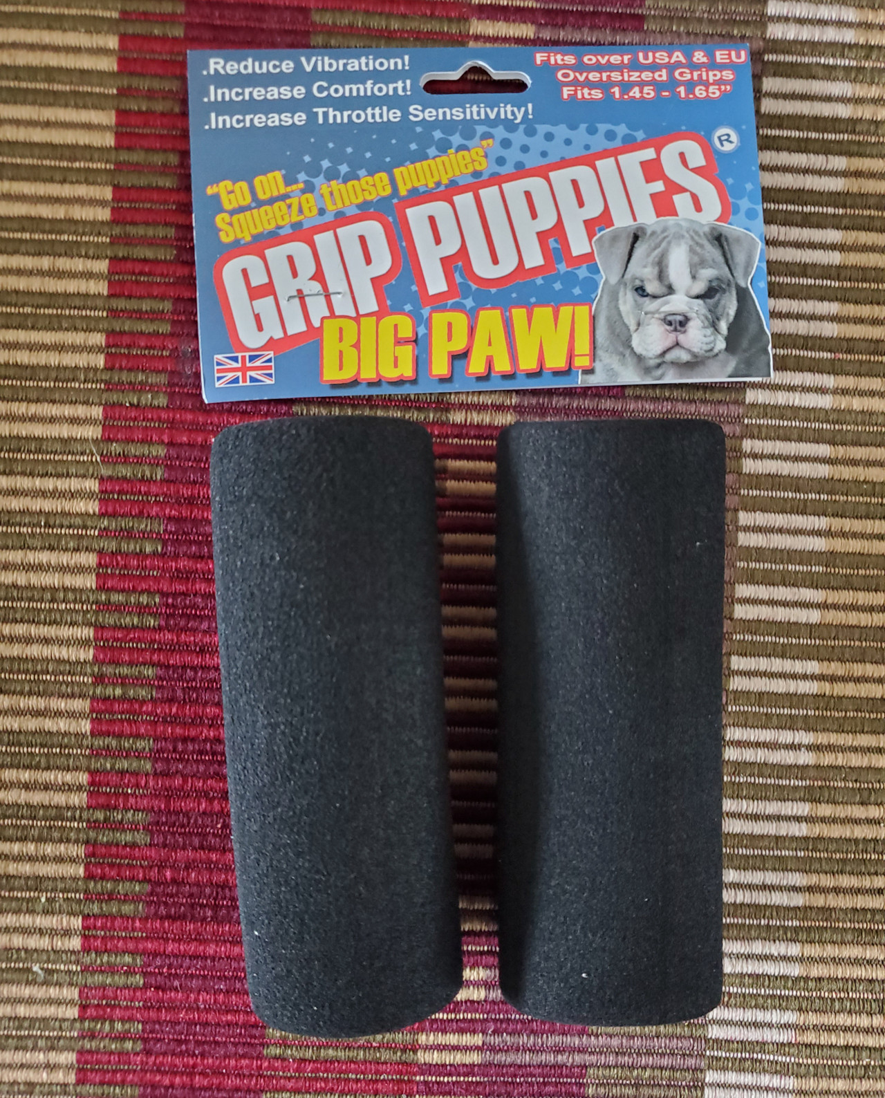 Grip Covers Motorcycle Grip Puppies Foam Motorcycle Grip Covers - Anti- Vibration Comfort Grips (Black) Motorcycle Grip Guards Grip Covers Motorcycle Grip Puppies Foam Motorcycle Grip Covers - Anti- Vibration Comfort Grips (Black) Motorcycle Grip Guards