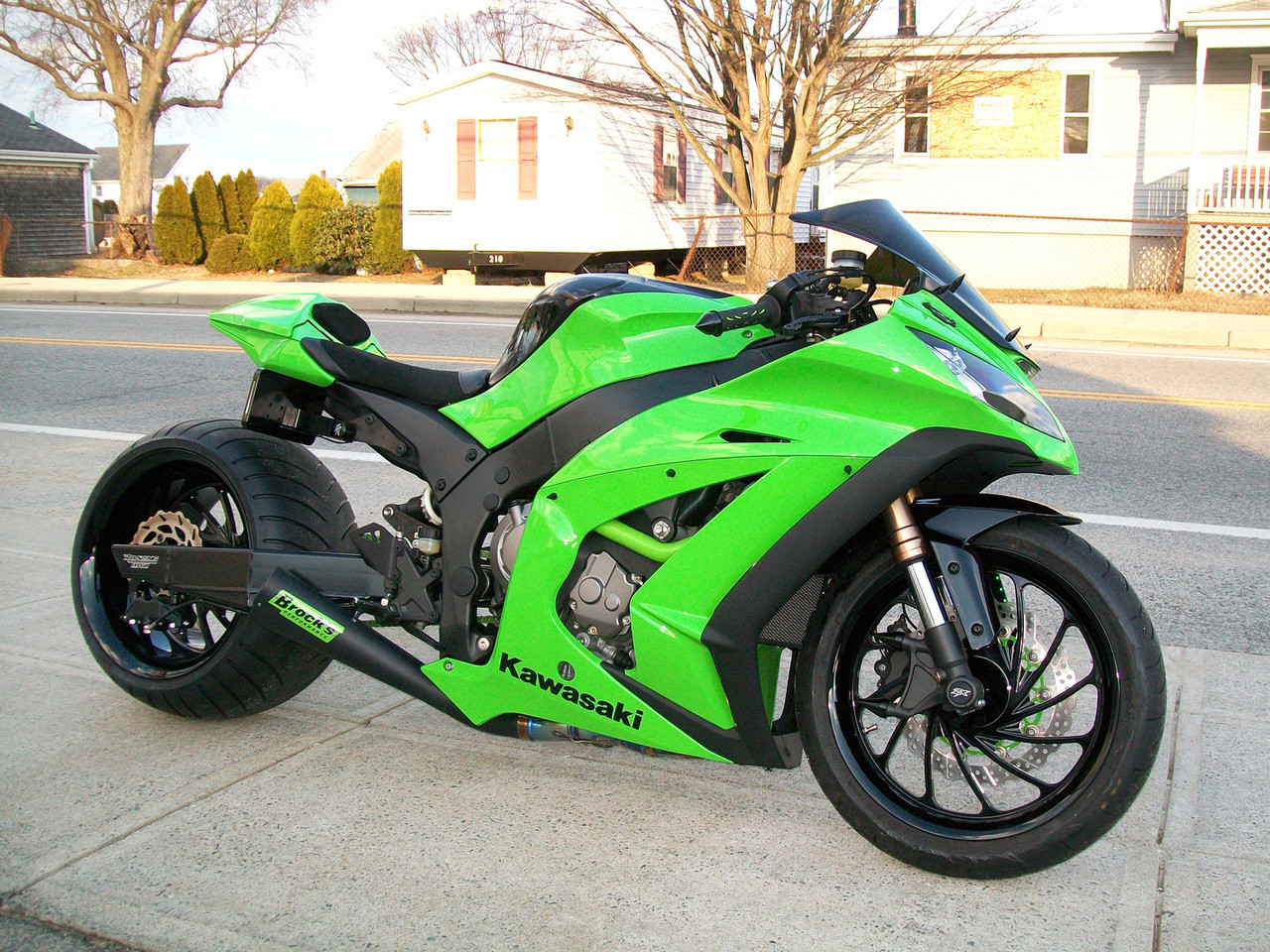 S様 KAWASAKI ZX-10R 2011-2015 SINGLE ALIEN HEAD SLIP-ON SYSTEM 3/4