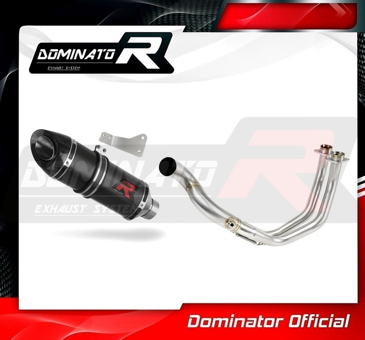 YAMAHA MT-07 FULL EXHAUST SYSTEM HP8 BLACK 2021 - 2022 DOMINATOR +