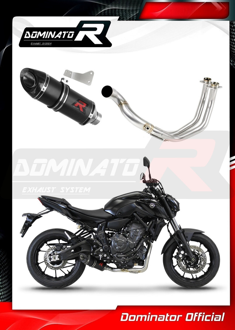 YAMAHA MT-07 FULL EXHAUST SYSTEM HP8 BLACK 2021 - 2022 DOMINATOR +