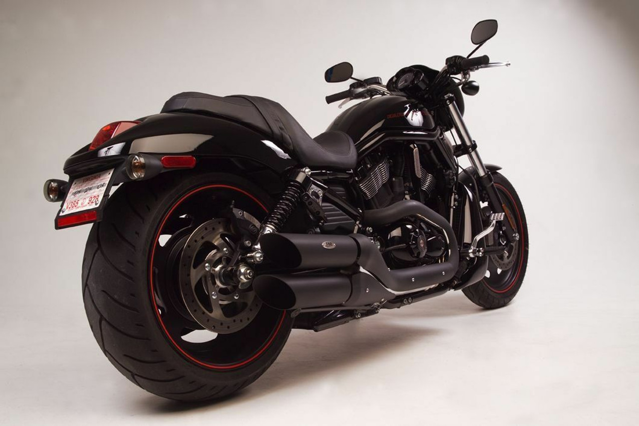 HARLEY-DAVIDSON V-RODマフラー V-ROD Slash Cut Slip-On Exhaust Pipes (BAFFLED) | Chrome