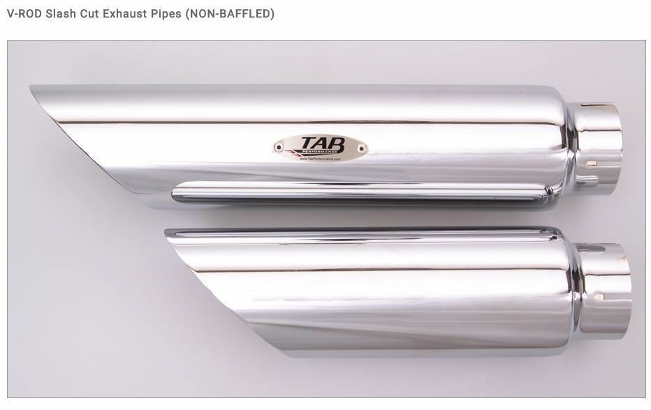 TAB PERFORMANCE FITS HARLEY DAVIDSON V-ROD STAGGERED SLASH CUT