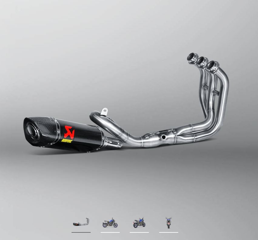 YAMAHA MT09 RN52J AKRAPOVIC フルエキゾースト | APPS-BICENTENARIO
