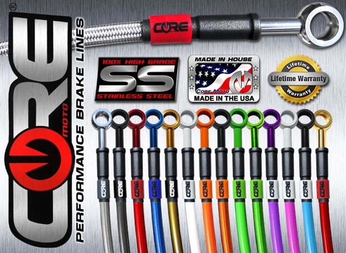 KAWASAKI ZX6R/636 (2013-2020) NON ABS FRONT AND REAR BRAKE LINE