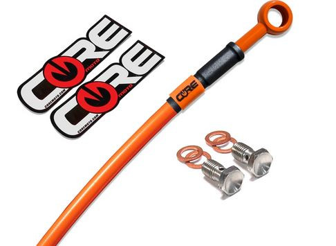 KAWASAKI ZX14R NON ABS FRONT AND REAR BRAKE LINE KIT BY COREMOTO