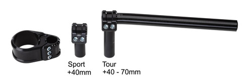 UNIVERSAL MULTICLIP TOUR ADJUSTABLE RISER CLIP-ON 51mm