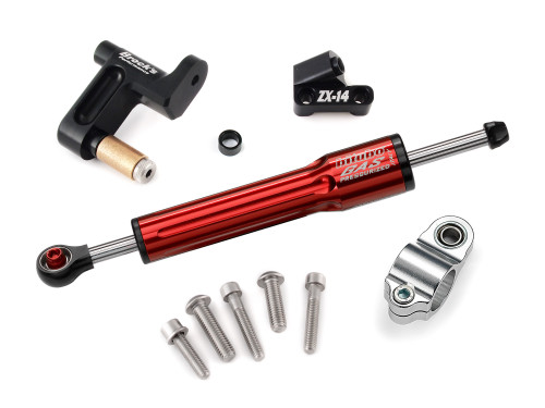 Bitubo Steering Damper Kit (Red) Kawasaki ZX-14/R 2006-2021