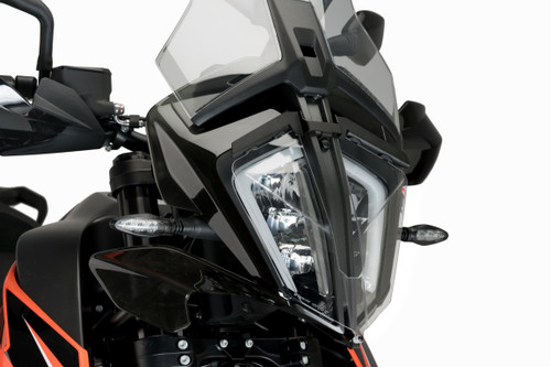 PUIG HEADLIGHT PROTECTOR FOR KTM 890 ADVENTURE R  2021- 2023 PUIG EUROPEAN HEADLIGHT PROTECTOR GUARD POLYCARBONATE