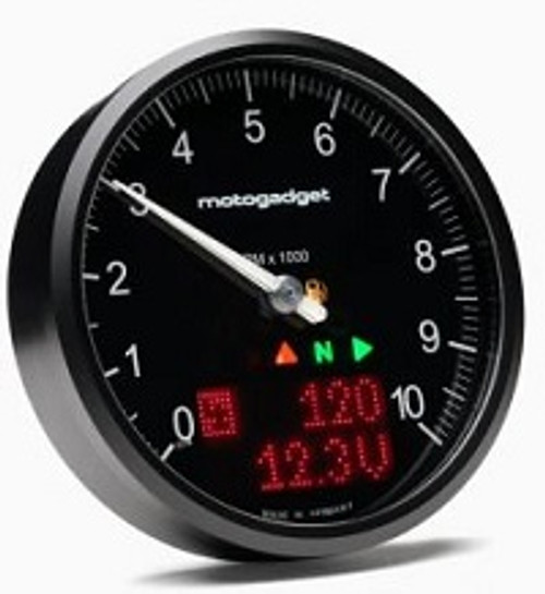 Chronoclassic Motorcycle Digital  Instrument  2 10K Black LED (msc) MOTOGADGET