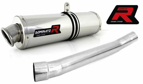 SUZUKI GSXF 600 / 750 1998-2006 DOMINATOR SLIP ON EXHAUST ROUND + STANDARD dB KILLER