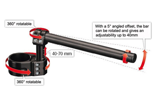 BMW HP4 MULTICLIP TOUR ADJUSTABLE RISER CLIP-ON  FOR THE 2013-2014