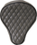 16" HARLEY-DAVIDSON CHOPPER BOBBER CUSTOM BASICK SOLO SEAT LEATHER DIAMOND TUCK GRAY WITH BLACK THREAD BY LA ROSA DESIGN
