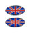 REFLECTIVE UK UNITED KINGDOM OVAL STICKERS MADE IN ITALY