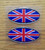 REFLECTIVE UK UNITED KINGDOM OVAL STICKERS MADE IN ITALY