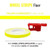 WHEEL RIM TAPE AND APPLICATOR YELLOW FLUORESCENT 5mm x 6mt REFLECTIVE VINYL SELF ADHESIVE MADE IN ITALY