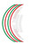 WHEEL RIM STICKERS TRI COLOR VINYL ITALIAN FLAG 12 PIECES