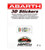 ABARTH 4X 48 MM YELLOW STICKER TABS EMBLEM SELF ADHESTIVE AUTHORIZED MADE IN ITALY