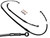 HONDA CR500R (1992-2001)  OFF ROAD FRONT AND REAR BRAKE LINE KIT BY COREMOTO