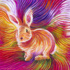 Bunny Love Energy Painting - Giclee Print