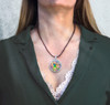 Hummingbird Magic Energy Pendant  From the "New Bohemian" Collection. Platinum Plated.