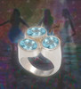 The Soul Sister Ring - Spiritual relationship building blue topaz