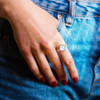 The "Moonstone Magic" Ring Of Intuition - Authentic "blue fire" Indian moonstone.