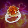The Amber Heart Fire Ring -  Energizes you to pursue your dreams & passions.